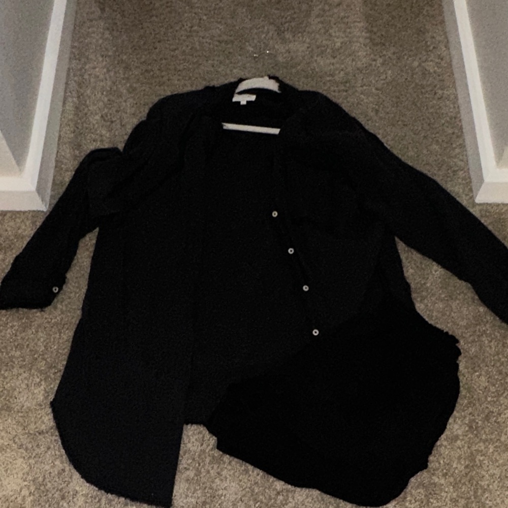 Aerie Charcoal Textured Top
